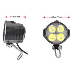 E-Bike freio dianteiro e luz traseira Set, Bike Rack Lâmpada com buzina, Interruptor do farol, Turn Tail Light, Acessórios bicicleta elétrica, 24V, 48V - Image 6