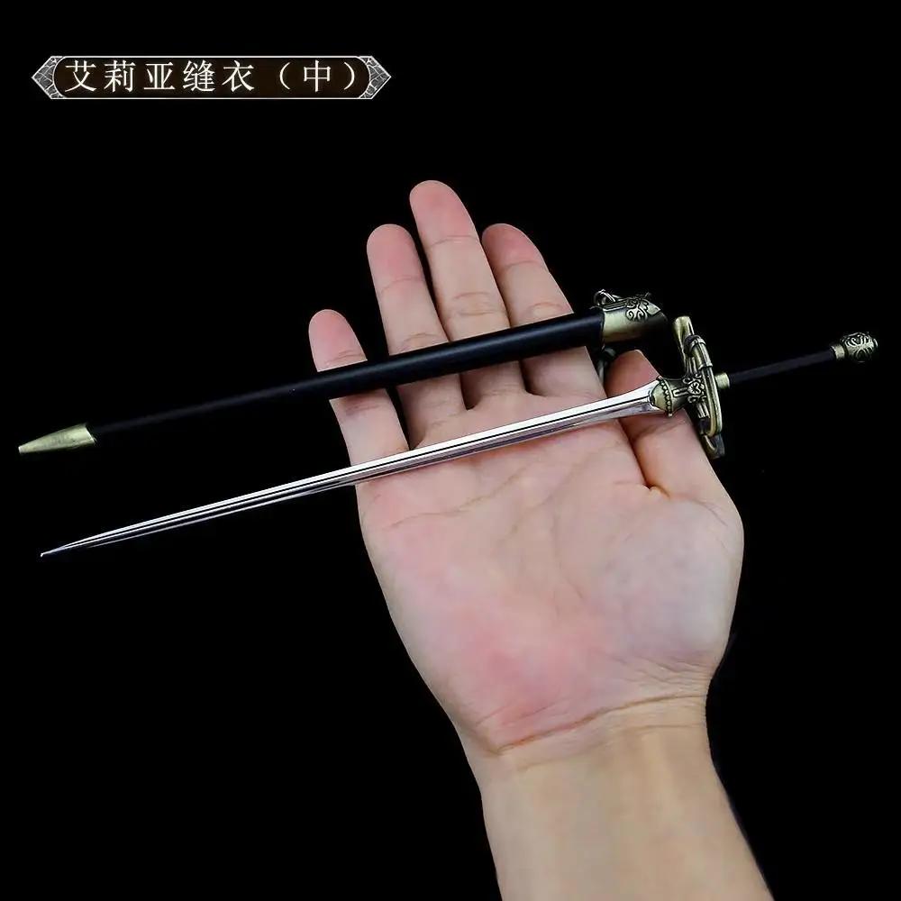 Arya Stark Game of Thrones, Espada de Metal, Modelo Arma, Coleção Ornamento, Coleção Periférica Game, Série Drama, Agulha de Rapier, 30cm - Image 1