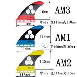 BiLong-Fins Fibra De Vidro, 3-Fin Prancha de Prancha, Material Composto, Cauda Wave, Acessórios Wakeboard, Surf Fins, AM-Size - Image 2