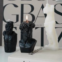David estátua vela perfumada, lembrança criativa, presente decorativo, Venus Styling cera, atacado - Image 1