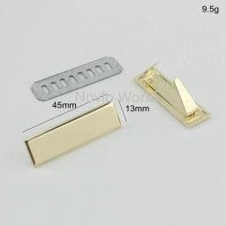 10-50 peças, laser gravar sua marca na etiqueta, costura artesanato retângulo metal bolsa etiquetas, sacos de costura arco-íris etiquetas de metal - Image 3