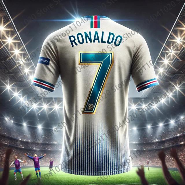 Camisa Esportiva Portugal Número 7 para Adultos e Crianças - T-shirt Ideal para Futebol e Atividades ao Ar Livre no Verão