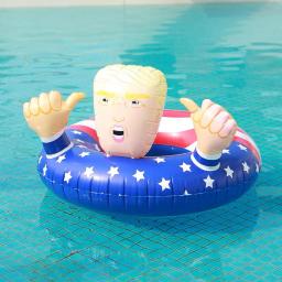 Anel inflável de natação de pvc dos desenhos animados anel de polegar do pato Donald anel de flutuador de piscina, festa, presidente, verão - Image 2