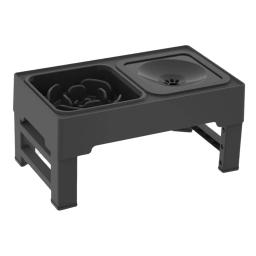 Tigelas de alimentação com água com suporte, tigela para cachorros, altura ajustável, tigela de comida para cães pequenos e gatos - Image 5