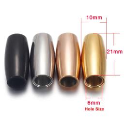 Aço inoxidável Fechos Magnéticos para Fazer Jóias DIY, Cordão De Couro, Pulseira Magnética Buckle, Acessórios Colar, 3mm-6mm - Image 6