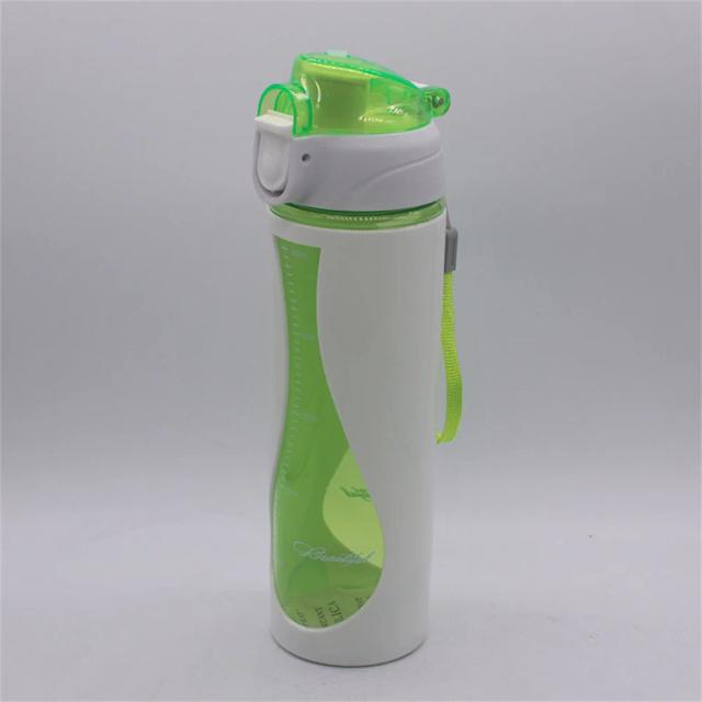 Garrafa de Água de 550ml BPA Livre, À Prova de Vazamentos, Ideal para Esportes com Canudo para Bicicleta e Academia