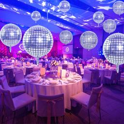 Prata Disco Ball Balões para Dance Party, filme de alumínio espelho, Decorações de aniversário, 10 em, 15 em, 22in, 30PCs - Image 4