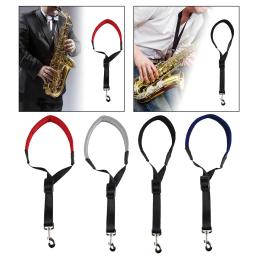 Correia confortável do saxofone com pescoço ajustável, acolchoamento macio para instrumentos de sopro - Image 4