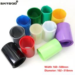 1m 18650 bateria envoltório pvc tubo termo retrátil largura 160mm ~ 500mm filme isolado caso de embrulho fio proteção cabo manga - Image 1
