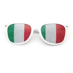 Mini bandeira da Itália para o futebol europeu, adereços para eventos esportivos, acessórios para fãs, óculos de sol com banner italiano - Image 2