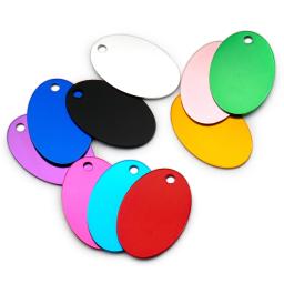 Atacado 20 peças de etiquetas de alumínio em forma oval para animais de estimação., etiqueta personalizada gravada para cães e gatos. - Image 5