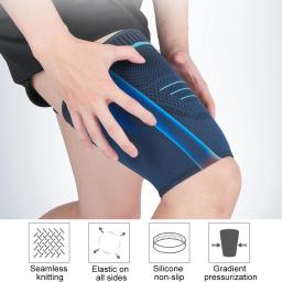 Coxa Suporte Protector, Manga De Compressão De Isquiotibiais, Quad Pain Relief and Recovery, Esportes, 1Pc - Image 3