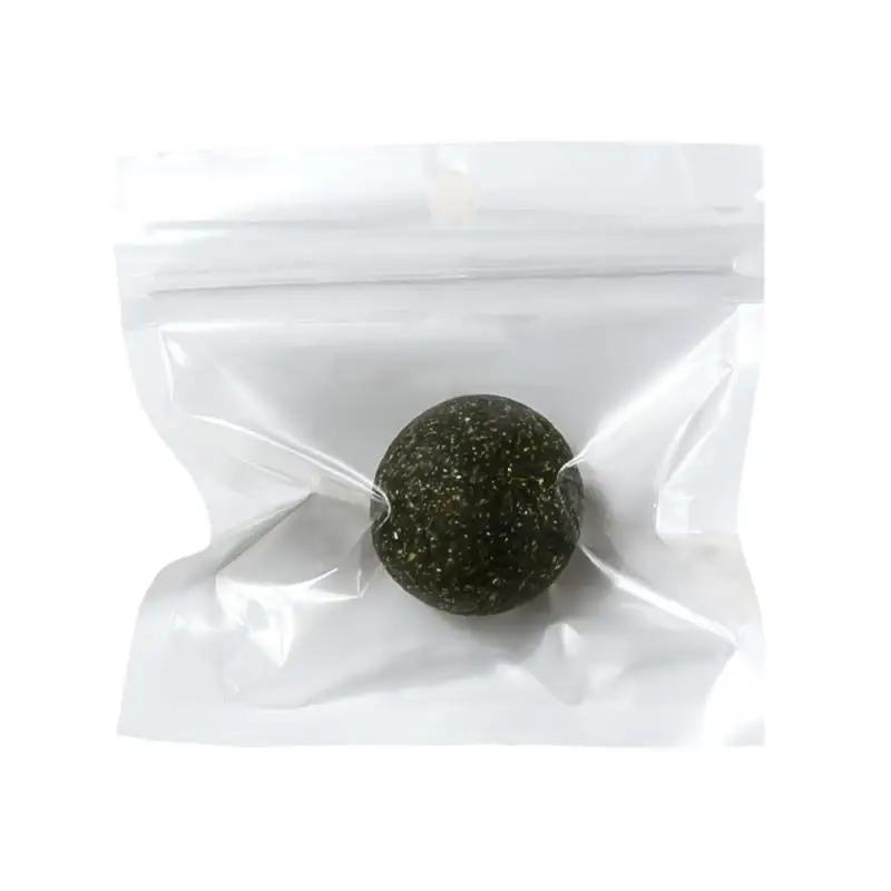 Conjunto de bolas de catnip para gato, feito de polygonum, brinquedo de mastigação, limpeza de dentes, engraçado, 3 partes - Image 1