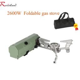 Fogão dobrável portátil para cozinhar ao ar livre, Fogão a gás para acampar, caminhadas, churrasqueira, viagens, fogão a gás de cassete, 2600W - Image 1