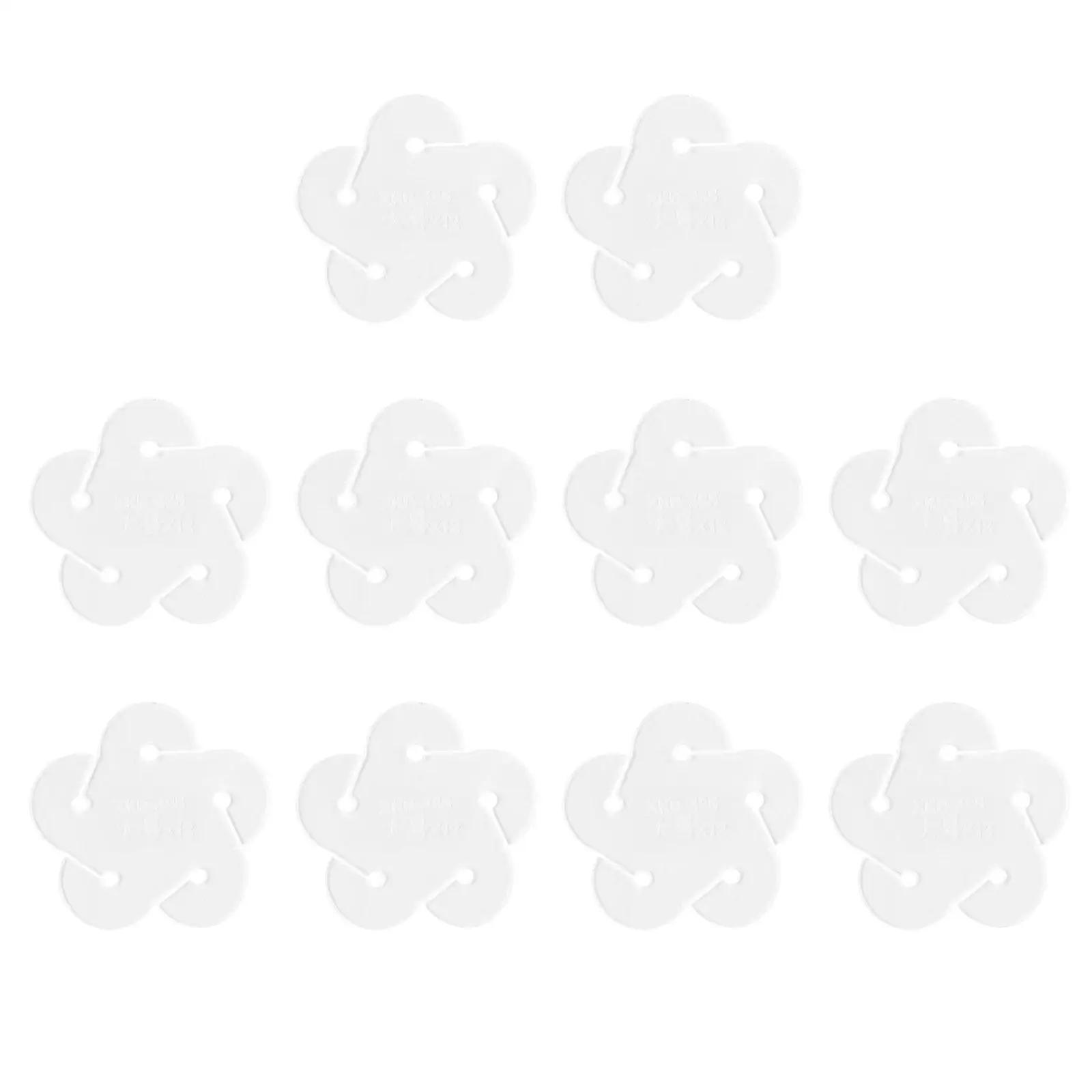 Multifunções Durável Handmade Ferramenta de Costura, Couro Artesanato Estêncil Padrão para Marcação Dispositivos de Costura, Chaveiro, 10 pcs - Image 1