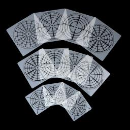 Reutilizável Mylar Mandala Dotting Pintura Stencils, Ferramentas para Artesanato, Móveis, Madeira, Lona, Rochas, Tecido, Wall Art, DIY, 12Pcs - Image 2
