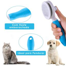 Removedor Escova Tira Pelos Pet Animais De Estimação Massageador Rasqueadeira Para Gato Cachorro - Image 5