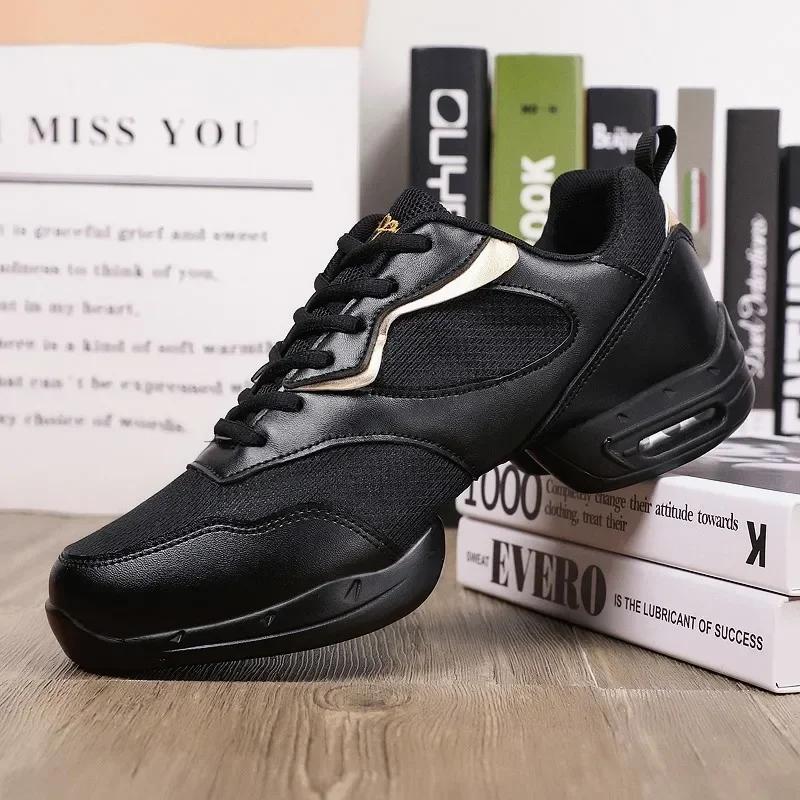 Calçados Esportivos Antiderrapantes para Homens, Sapatos de Dança Quadrados, Tênis Increased Net, Jazz Tênis, Fitness, Performance de Equipe, Novo - Image 1