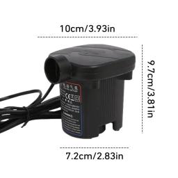 Inflador de enchimento de ar rápido elétrico, bomba inflável portátil, ventilador para colchão, piscina, 3 bicos - Image 6