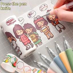 Faca utilitária para scrapbooking, faca de arte, caneta, cortar adesivos, scrapbooking, ferramenta de corte, caixa expressa, material escolar, diy artesanato suprimentos, 10pcs - Image 1