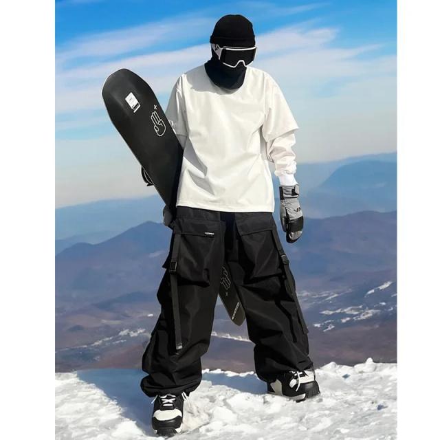 Calça Neve Casual Americana Impermeável Unissex - Mimilon