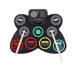 Bateria profissional de silicone com alto-falantes para crianças, bateria eletrônica, prática, portátil, elétrica, bateria, instrumento musical - Image 5