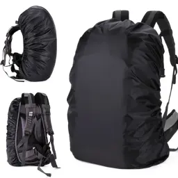 Capa de mochila impermeável, capa de chuva, mochila, perfeita para caminhadas, camping, viagem, ciclismo, atividades ao ar livre, preto - Image 1