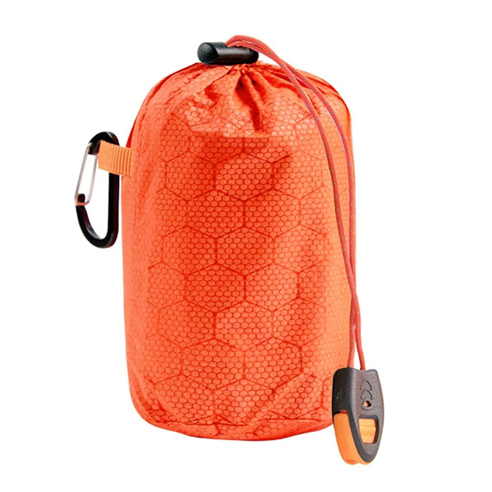 Saco de dormir térmico cobertor de sobrevivência pe filme de alumínio quente à prova de vento à prova d'água saco de dormir de emergência para acampamento ao ar livre - Image 1