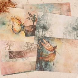 JAI IMAN-Conjunto Efêmera Borboleta Vintage, Suprimentos Scrapbooking, Lixo Diário, Papel Adesivo DIY, Conjunto Perfeito, 60 Pcs - Image 5