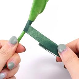 Fita autoadesiva para haste floral, buquê de fita de papel verde, fitas de embrulho de flores artificiais, florista diy, decoração de festa em casa, suprimentos - Image 3