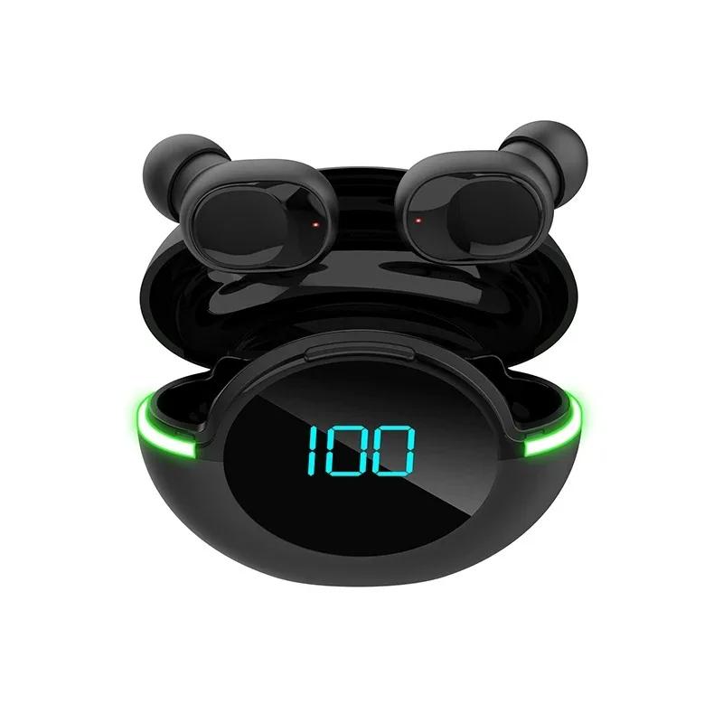 Fones de ouvido esportivos sem fio bluetooth, redução de ruído, impermeável, jogos, esports, display digital móvel, novo, TWS, Y80 - Image 1