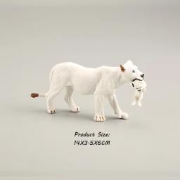 Leão estatueta brinquedo animais figuras leonet leoa selva estatuetas animais selvagens figura de ação crianças brinquedo brinquedos de plástico crianças presentes - Image 5