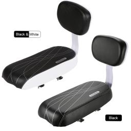 PU Leather Bicycle Back Seat para crianças, almofada macia, cremalheira traseira, resistente à água, acessórios de bicicleta, encosto - Image 4
