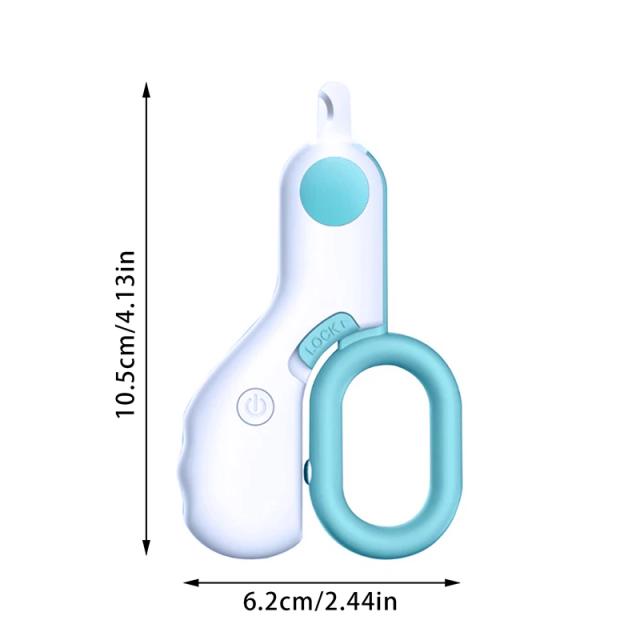 Aparelho Profissional de Corte de Unhas com Luz LED para Cachorros e Gatos, Kit Completo de Cuidados para Animais