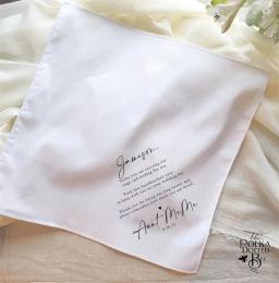 Presente de casamento para filho dos pais, lenço personalizado para o noivo no dia de casamento - Image 3