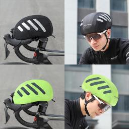 West biking capacete de bicicleta capa de chuva à prova dwaterproof água mtb estrada capacete protetor reflexivo boné segurança acessórios ciclismo - Image 6