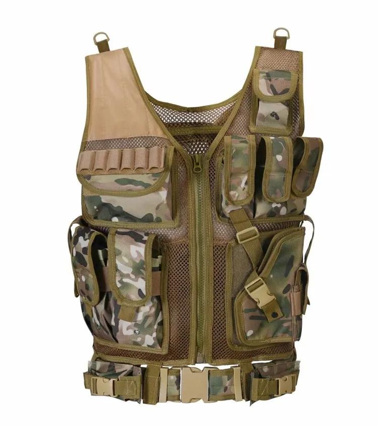 Molle Tactical Combat Body Armor, Coletes de segurança ajustáveis, Caça do exército, Jogo de guerra CS ao ar livre, Jaqueta de treinamento Airsoft - Image 1