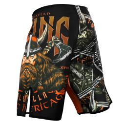 Mma guerreiro muscular esportes combate treinamento shorts jujutsu secagem rápida durável competição de fitness muay thai bicicleta ao ar livre - Image 5