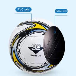 PU Leather Soccer Ball, Leakproof, resistente ao desgaste, borracha nova, bola de futebol elástica, tamanho padrão 5 - Image 5