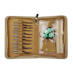 Agulhas de tricô para lenços e luvas DIY, madeira ébano removível, ganchos de crochê, aderência confortável, artesanato artesanal, 1 conjunto - Image 3