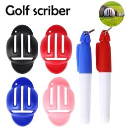 Double-Sided Golf Linha Modelo Marcador com 2 Canetas Marcação, Ball Liner, Training Aids, Acessórios Desportivos - Image 1