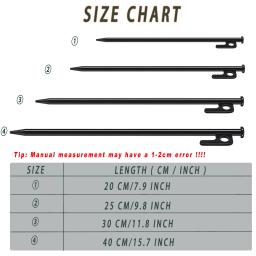 Estacas resistentes para barraca de acampamento, 4 unidades, estacas de aço forjado para decoração de quintal, campo de neve, piquenique inquebrável e flexível - Image 4
