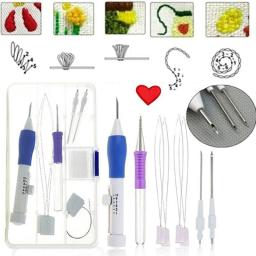 Kits de agulhas bordadas, Conjuntos de canetas bordados, Agulha De Costura De Tricô, Ferramentas De Costura, Conjuntos De Roupas, DIY, 7Pcs por Caixa - Image 1