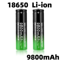 Nova bateria de íon de lítio 18650 9800mAh bateria recarregável 3.7V, adequada para lanternas LED ou baterias de equipamentos de brinquedo - Image 2