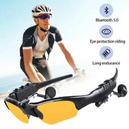 Óculos polarizados para ciclismo, óculos de sol surround, bluetooth 5.0, sem fio, áudio, chamada de música, motocross - Image 2