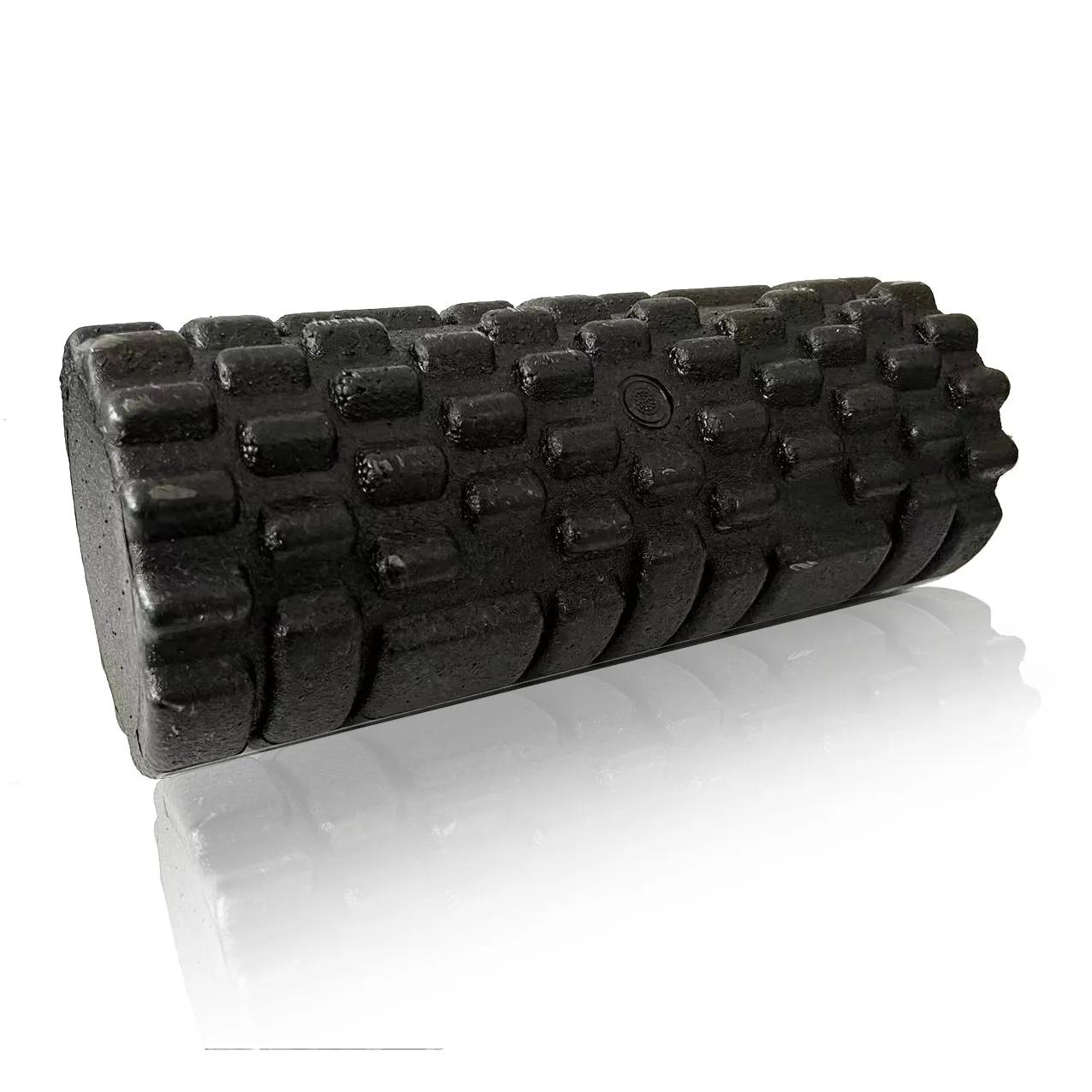 Rolo de espuma de cor sólida com sulcos ponto de massagem rolo de yoga pilates rolo de massagem fitness ginásio exercício relaxante muscular 33cm - Image 1