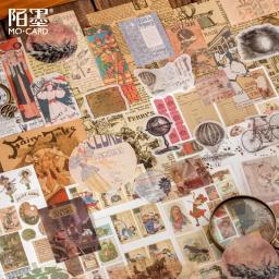 83 pçs do vintage scrapbook suprimentos pacote para a arte journaling lixo planejadores diário diy papel adesivos artesanato kits notebook colagem - Image 5