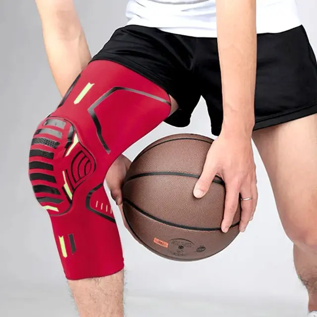 Joelheiras Esportivas em Capa de Manga com Compressão Favo de Mel para Basquetebol, Futebol e Equitação - 1 Peça Ideal para Atividades ao Ar Livre