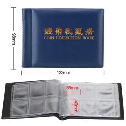 Álbum de Selo Comemorativo, 60 Bolsos, Presentes para Moeda Comemorativa, Emblemas Coleção Livro Titular, Tokens Album, Organizador de Moedas - Image 2