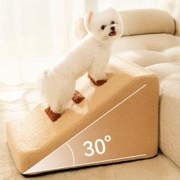 Escadas de escada antiderrapante para cachorro e gato, rampa para cama, sofá, carro, escalada para animais de estimação, versátil, ao ar livre, pequena, 2, 3 passos - Image 3